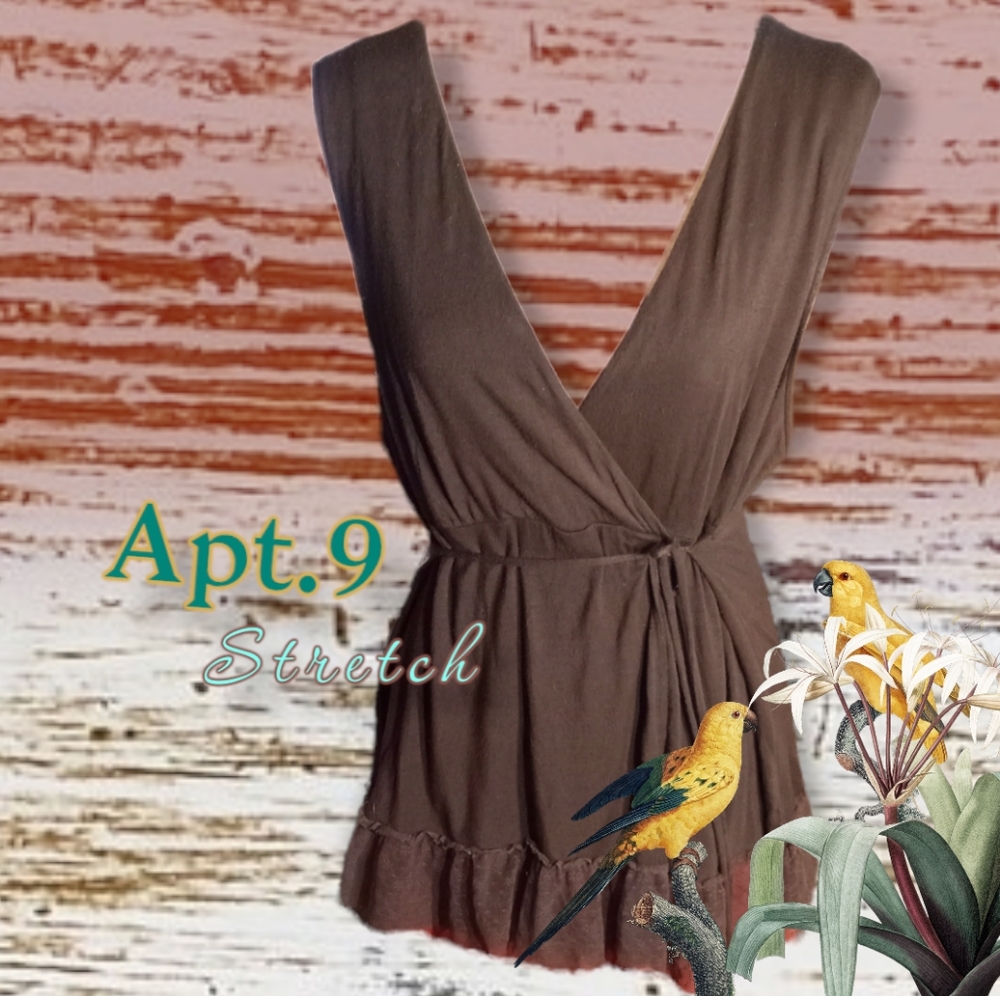 Apt. 9 V-neck Empire Line Wrap Blouse with Lace Trim (2006)